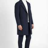 Maison Donati | Men's Classic Long Coat – Single-Breasted Overcoat