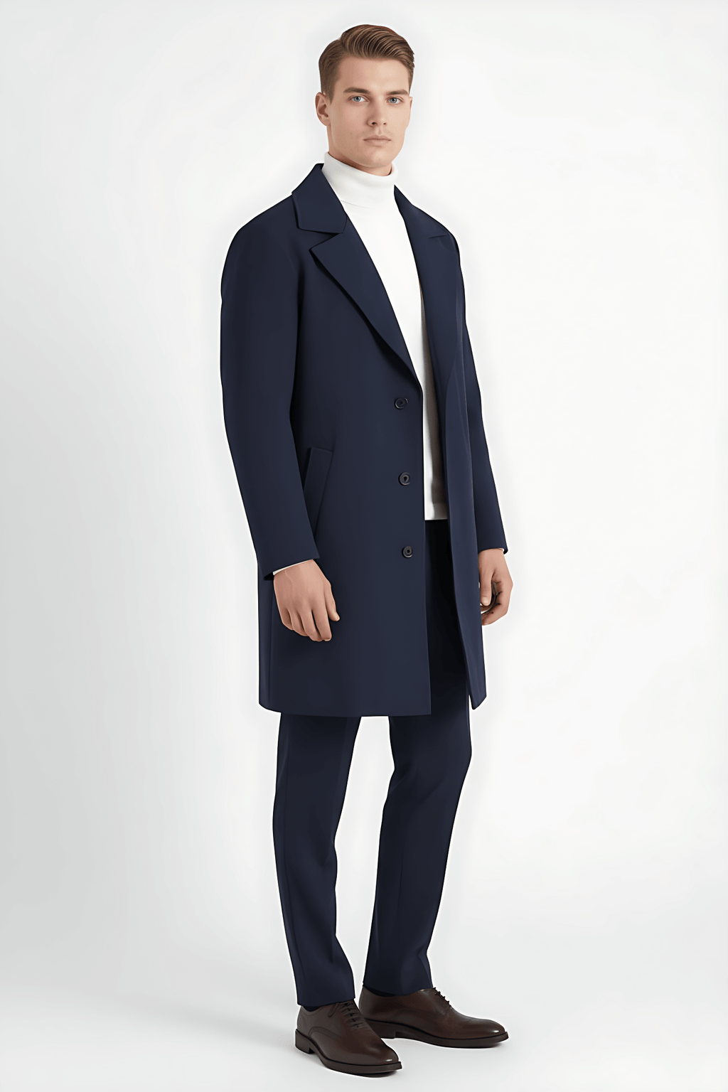 Maison Donati | Men’s Single-Breasted Long Coat