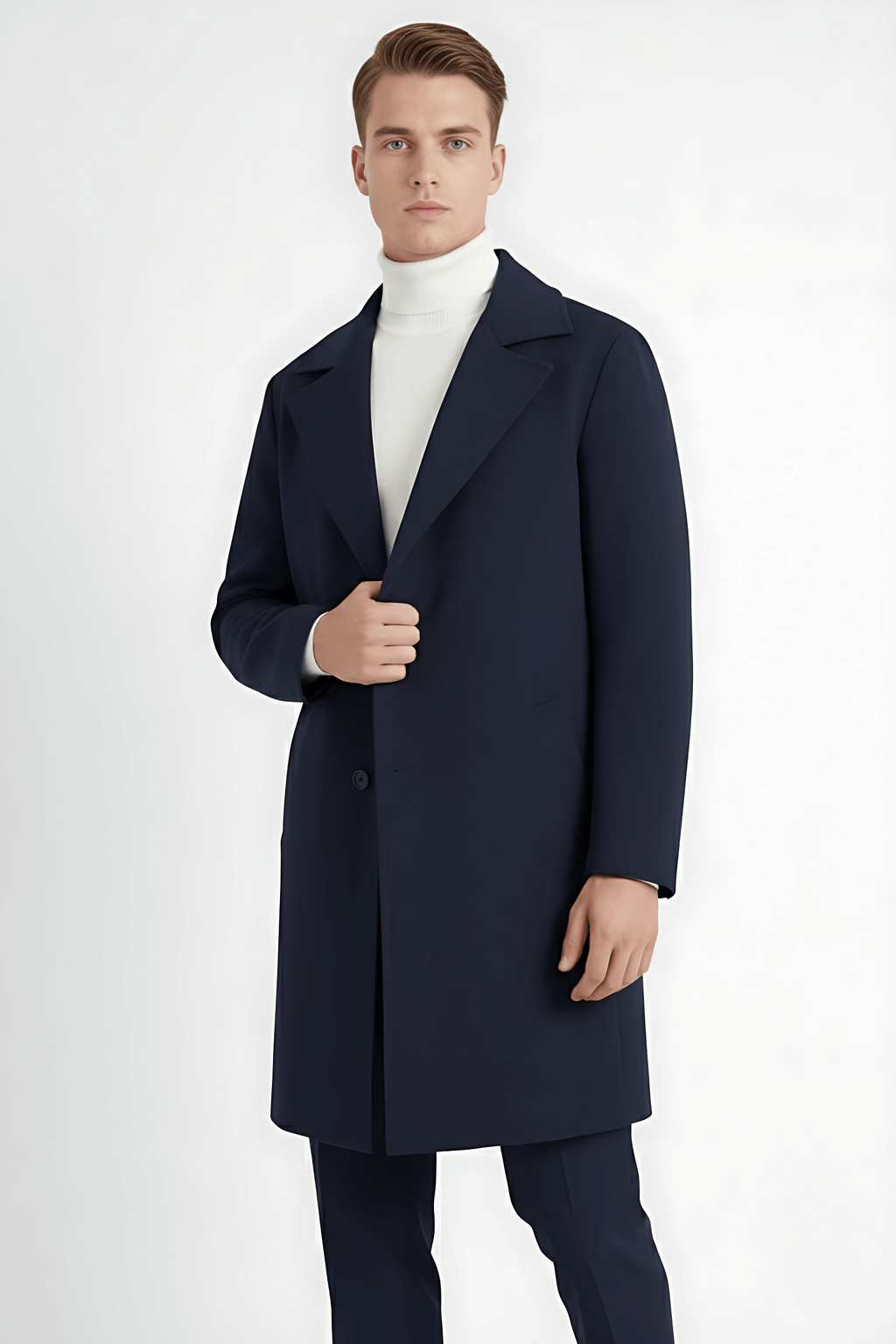 Maison Donati | Men’s Single-Breasted Long Coat