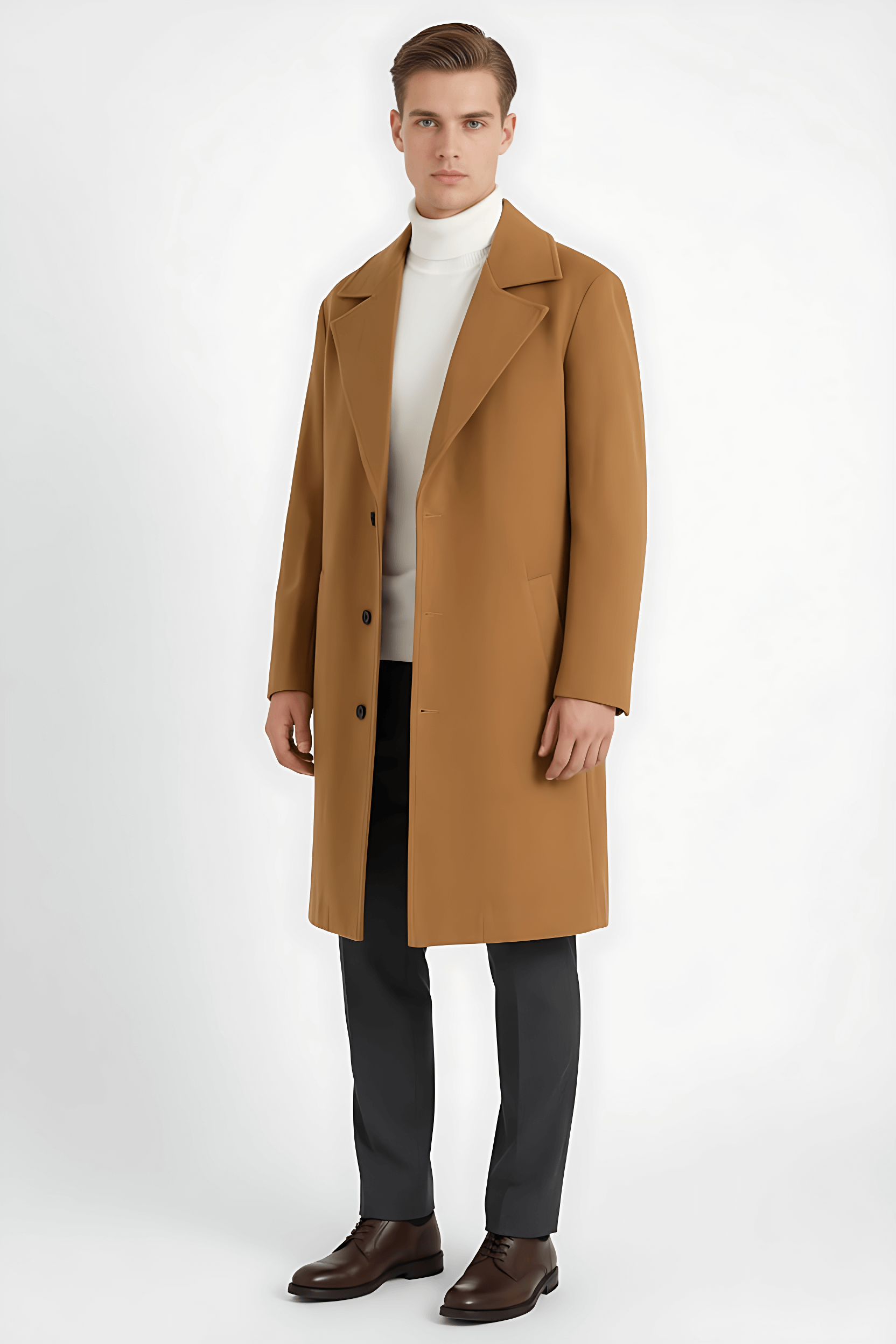 Maison Donati | Men’s Single-Breasted Long Coat