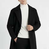 Maison Donati | Men's Classic Long Coat – Single-Breasted Overcoat