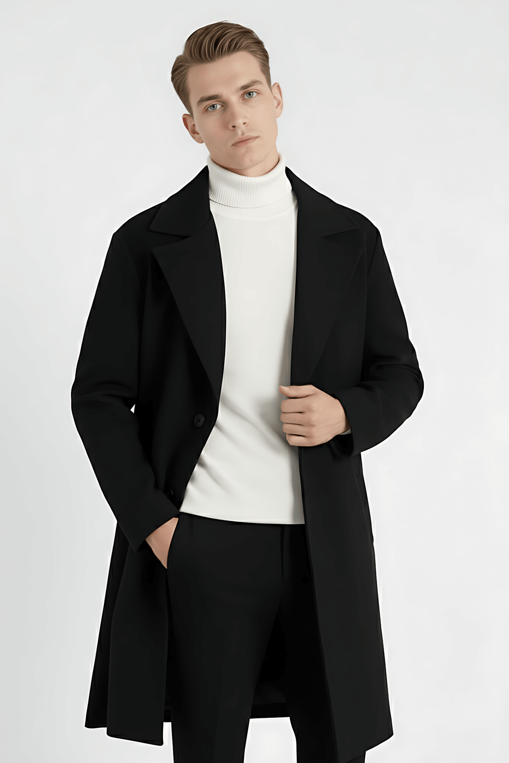 Maison Donati | Men’s Single-Breasted Long Coat