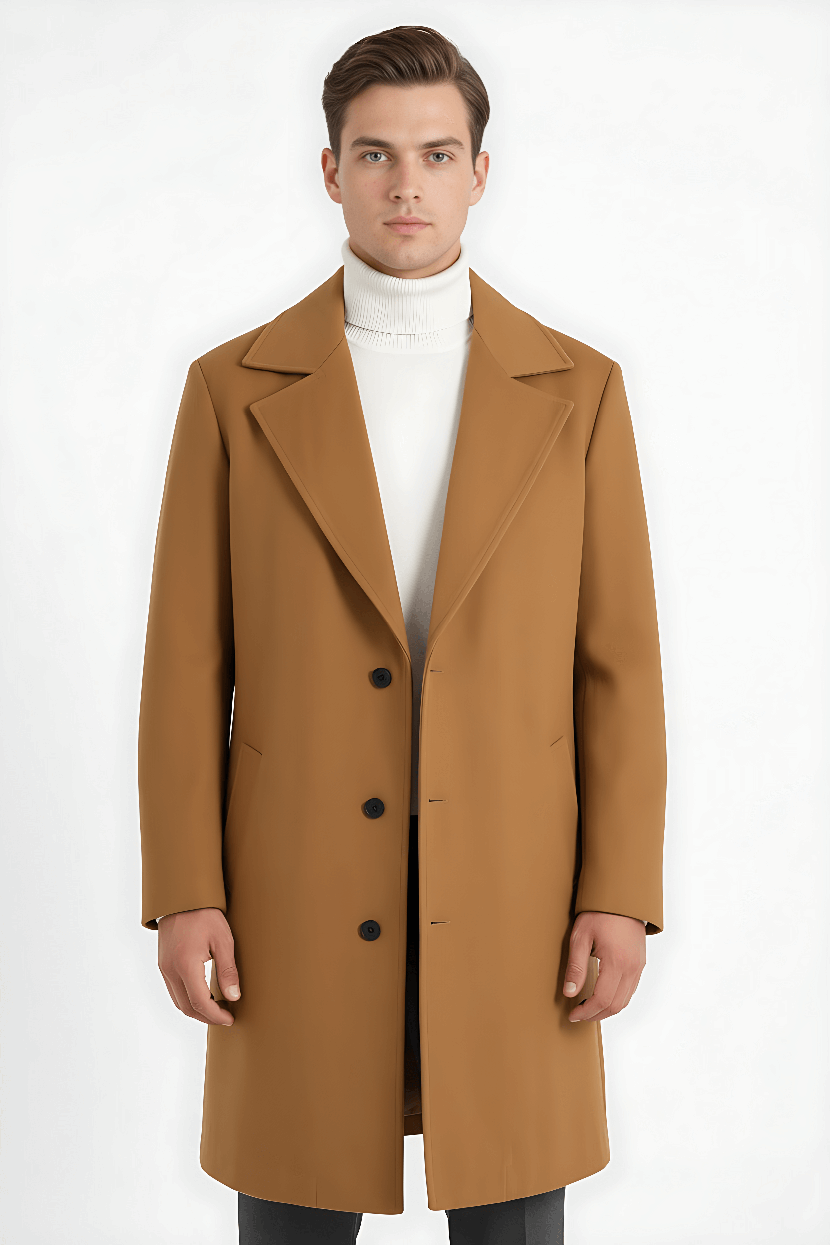 Maison Donati | Men’s Single-Breasted Long Coat