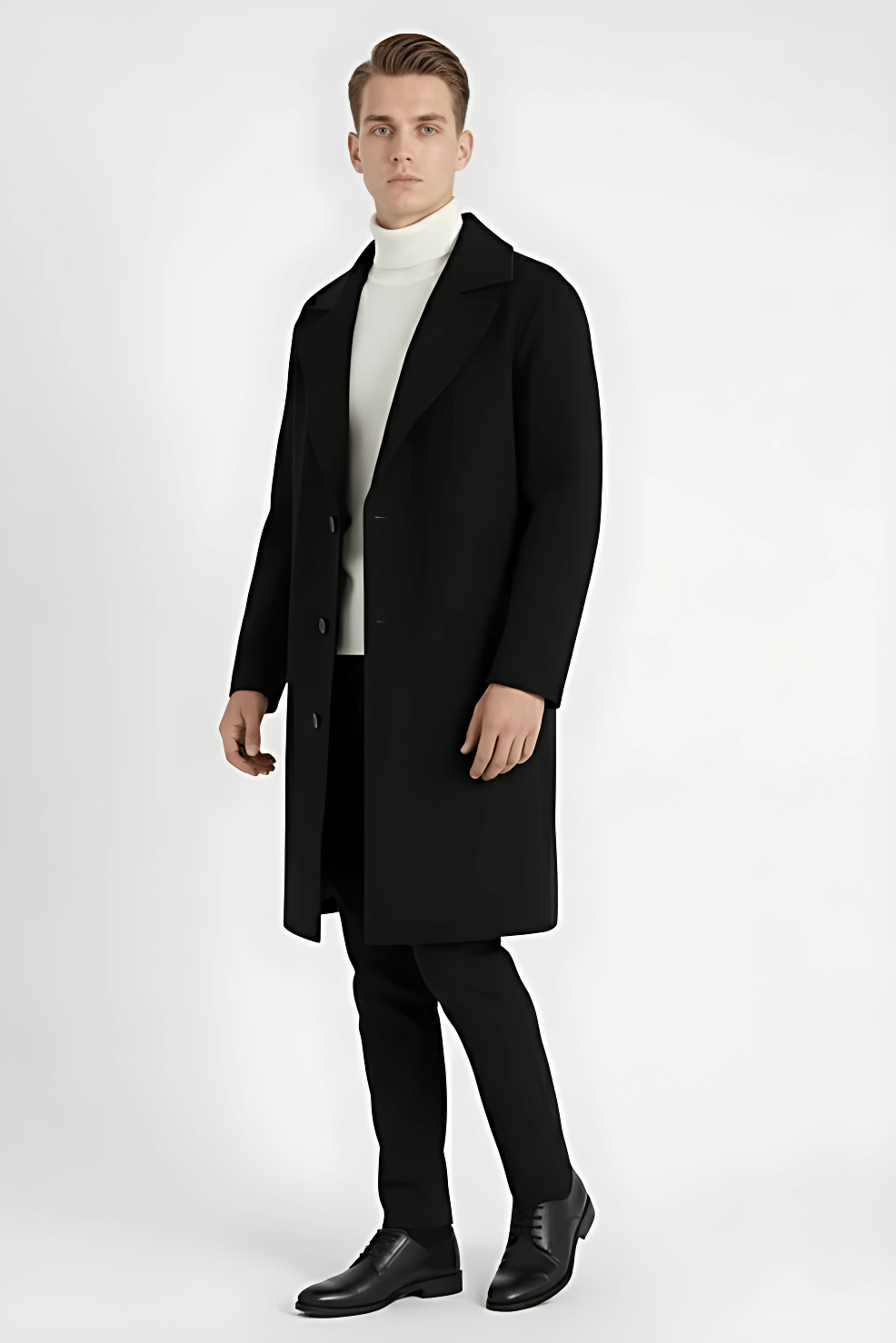Maison Donati | Men’s Single-Breasted Long Coat