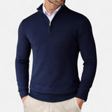 Maison Donati | Men’s Merino Wool Half-Zip Sweater – Lightweight Knit Pullover