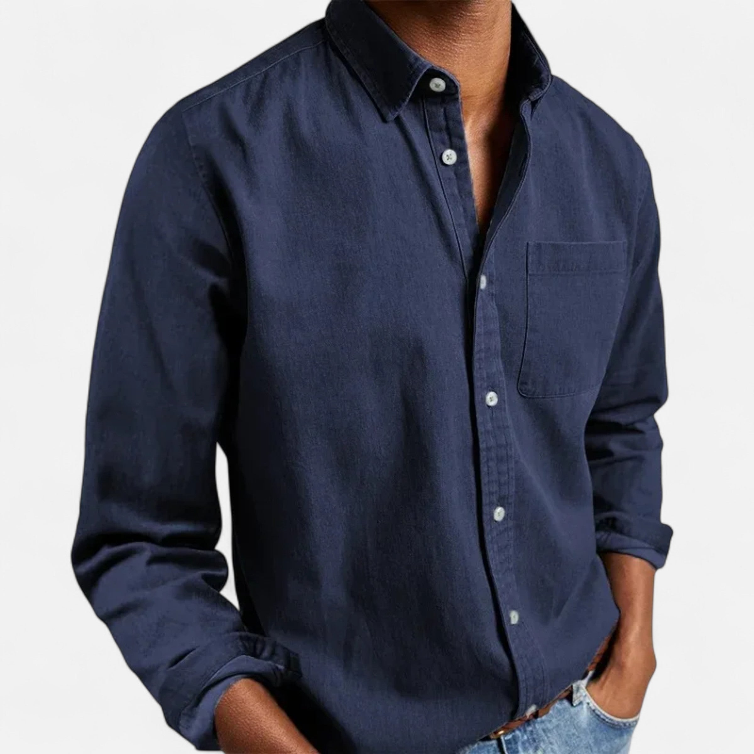 Maison Donati | Men’s Brushed Oxford Shirt – Classic Button-Down Design