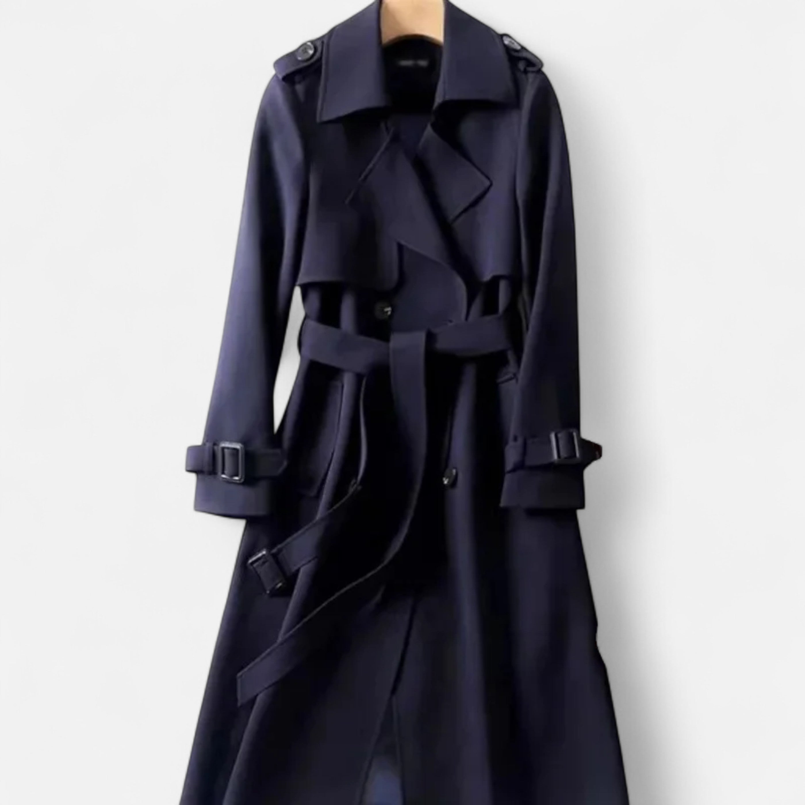 Maison Donati | Classic Double-Breasted Belted Trench Coat