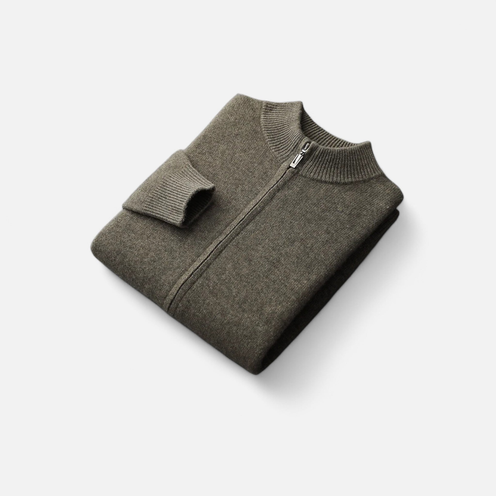Maison Donati | Men’s Wool Blend Cardigan – Minimalist Open-Front Knit
