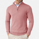 Maison Donati | Men’s Merino Wool Half-Zip Sweater – Lightweight Knit Pullover
