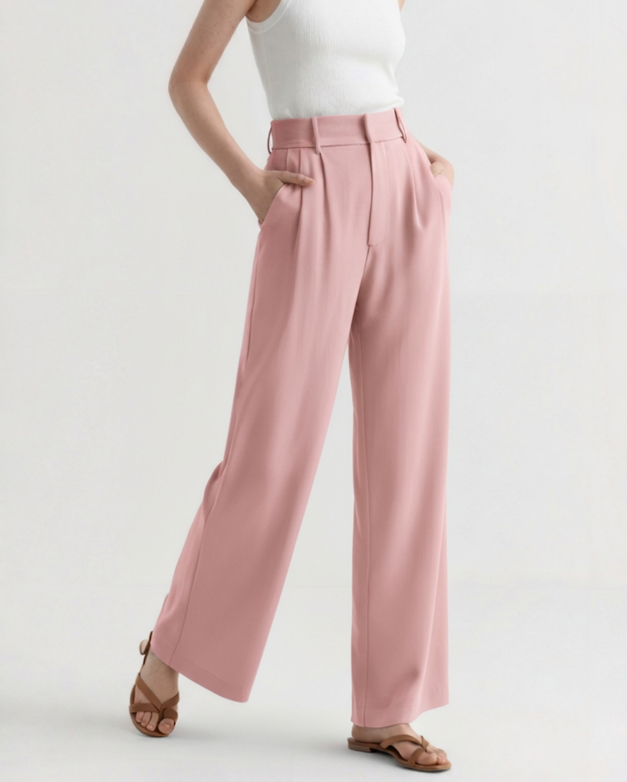 Maison Donati | Women's Wide-Leg Trousers - High-Waisted