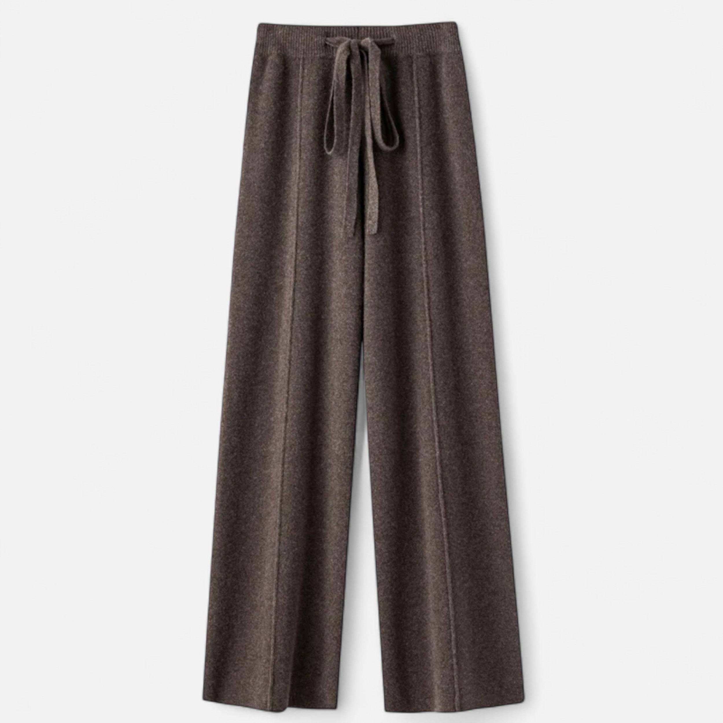 Maison Donati | Women's Wool Knit Wide-Leg Lounge Trousers