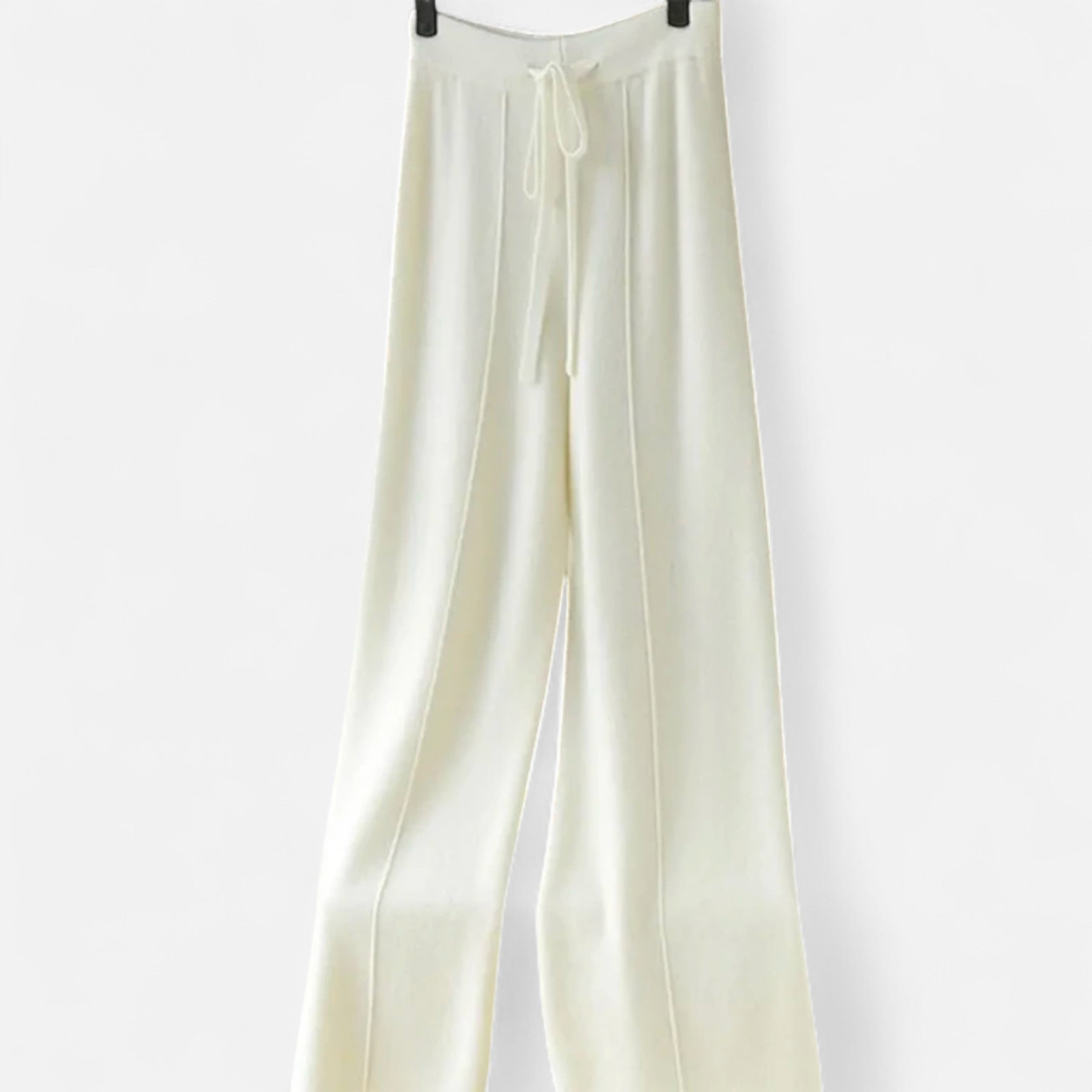 Maison Donati | Women's Wool Knit Wide-Leg Lounge Trousers